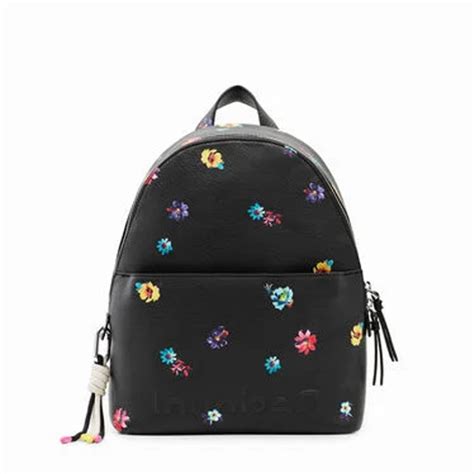 Desigual Fresia Sac Dos Fleurs Noir