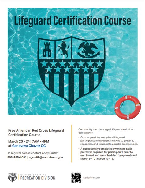 Lifeguard Training Course Flyer