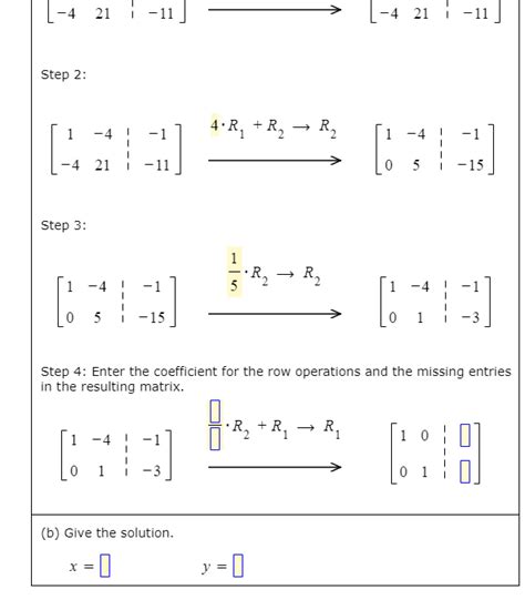 Solved Consider The Following System Of Linear Equations Chegg