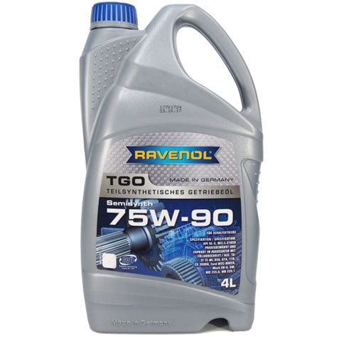 RAVENOL TGO 75W90 GL5 4L - przekładniowy olej do skrzyni biegów ...