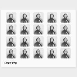 Frederic Chopin After Ary Scheffer Square Sticker Zazzle