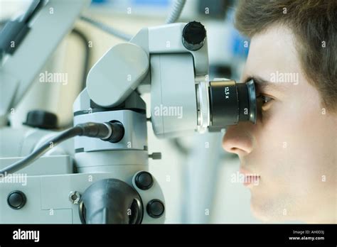 Teen Boy Using Microscope Hi Res Stock Photography And Images Alamy