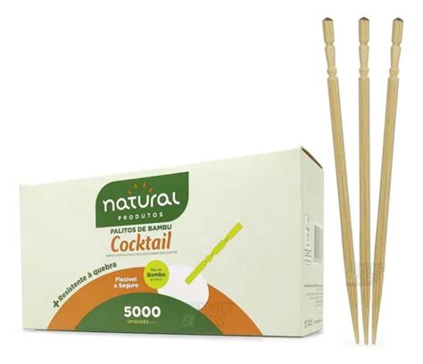 Palito De Bambu Cocktail P Petiscos E Bebidas Esterilizado Mercadolivre