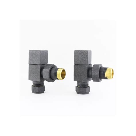 Brenton Square Radiator Valves Anthracite Tap Warehouse