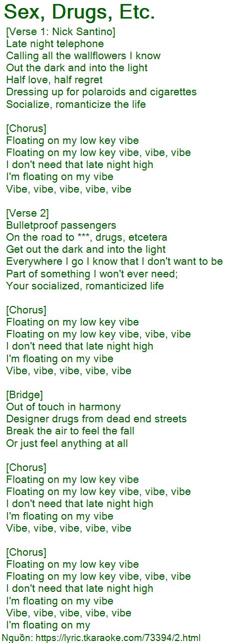 Sex Drugs Etc có nhạc nghe