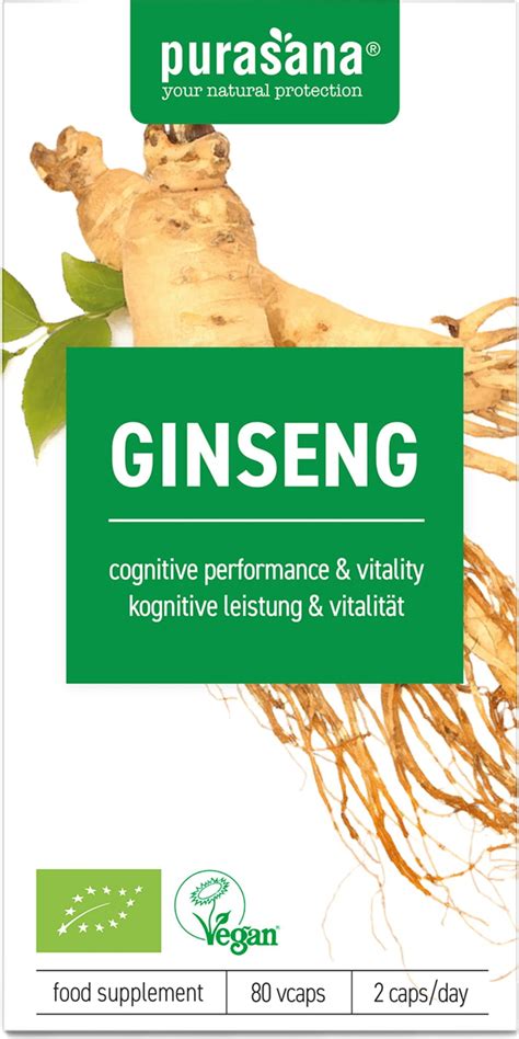 Ginseng 300 Mg Bio 80 Veg Kapseln Purasana Vitalabo