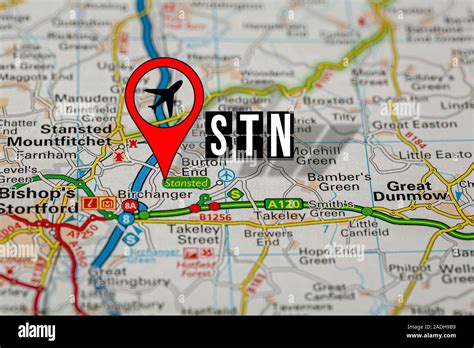 London stansted map hi-res stock photography and images - Alamy