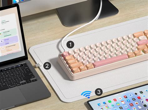 Womier Wk Wireless Mechanical Gaming Keyboard Creamy Hot Swappable Gasket Rgb Bluetooth