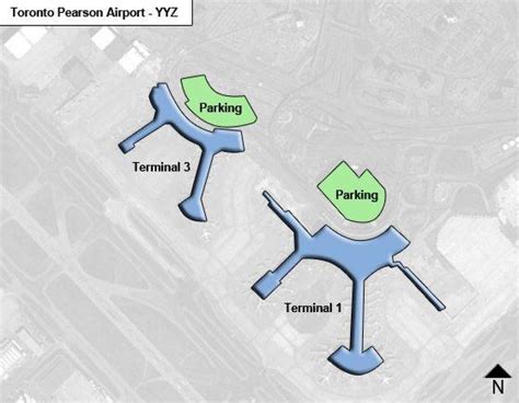 Toronto Pearson airport Canada map - Map of Toronto Pearson airport Canada (Canada)