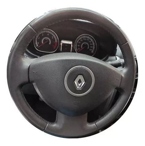 Capa De Volante Costurada Renault Clio Duster Preta Parcelamento