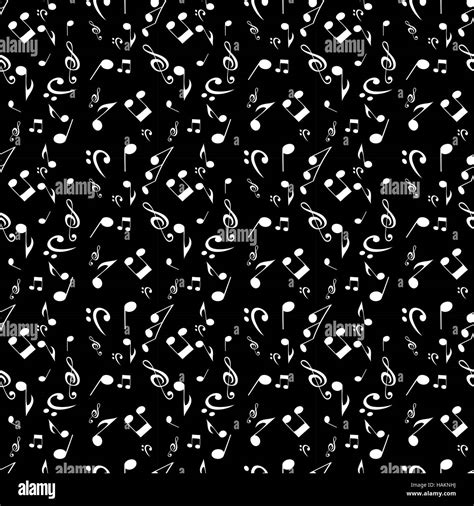 Abstract Music Seamless Pattern Background Vector Illustration Stock