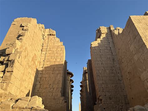 Alt Vallee Des Rois Egypte Temples Karnak Avenues Ca