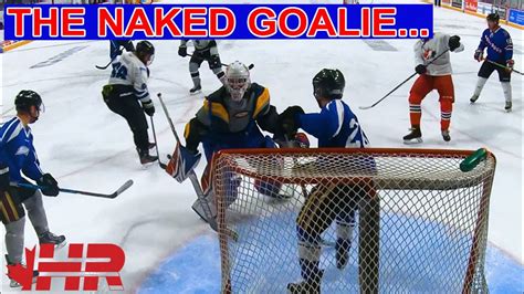 The Naked Goalie Blades Beer League Hockey Goalie Gopro Youtube