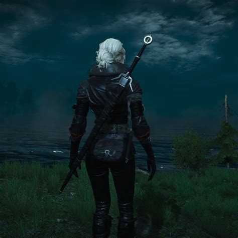 Скачать The Witcher 3: Wild Hunt "Cirilla Black Outfit v 1.2" - Геймплей