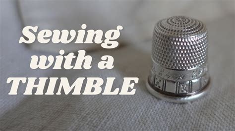 How To SEW With A THIMBLE LEFT HANDED YouTube