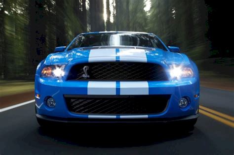 Grabber Blue 2010 Ford Mustang Shelby Gt 500 Coupe Photo Detail