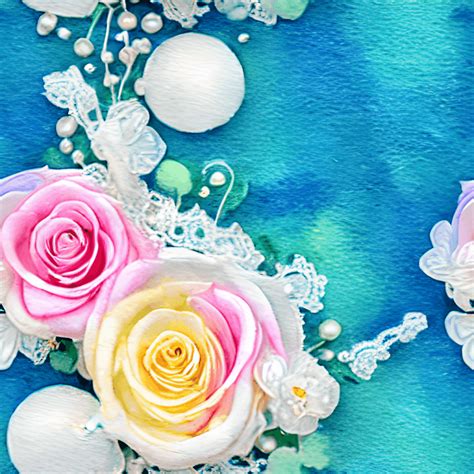 Beautiful 3d Roses Pattern · Creative Fabrica