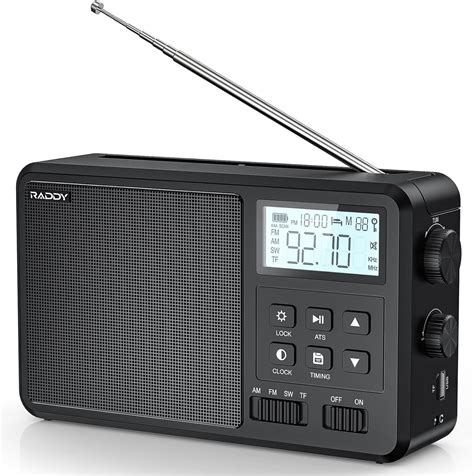 Raddy RF206 Taşınabilir Kısa Dalga Radyo, Dijital Radyo, AM/FM Alıcı ...