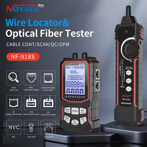 Noyafa Nf S Cable Tester Lcd Display Optical Power Meter Portable