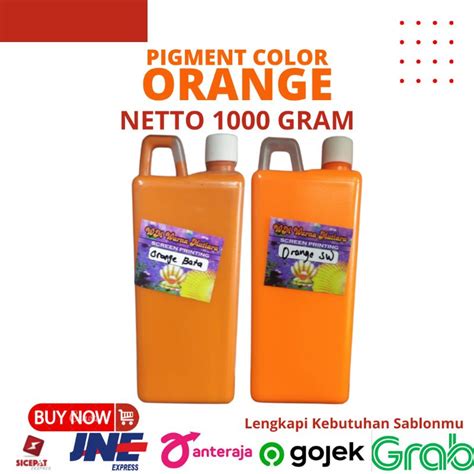 Jual Biang Warna Sablon Kain Baju Pigmen Orange Oren 1Kg Shopee Indonesia