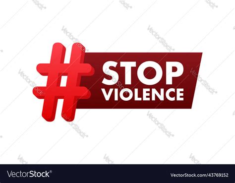 Stop Violence Against Women Social Problem Vector Image