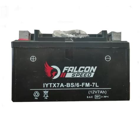 Batería Gel Moto Falcon Speed Iytx7a bs 6 fm 7l 250z Cs125 Meses sin