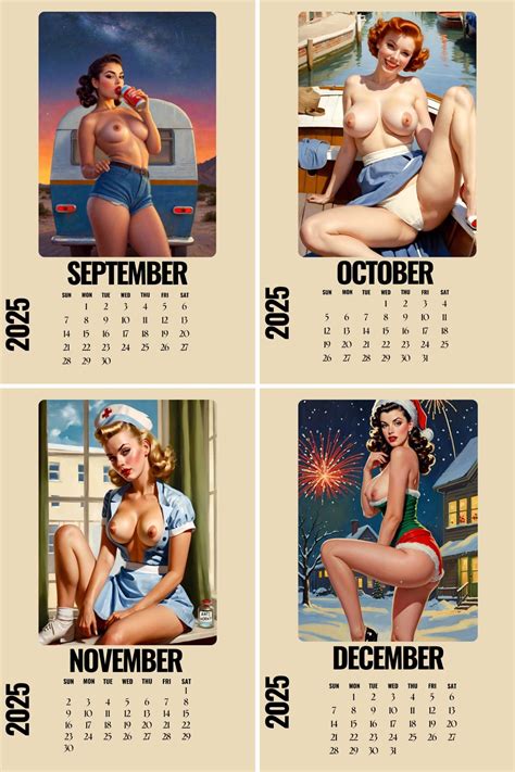 Nude Women Calendar Naked Pin Up Girls Wall Calendar Sexy Women Photos Pinup Calendar