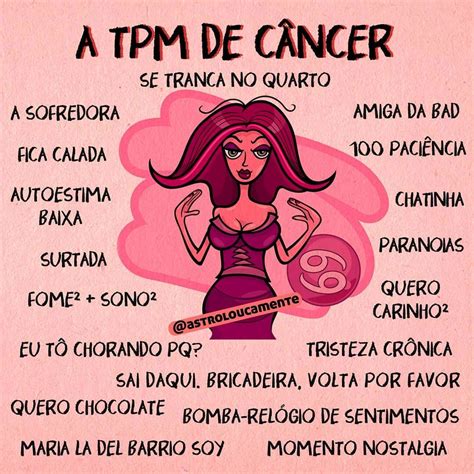 A TPM de Câncer Alguma canceriana de TPM por aqui Beijos da Maria