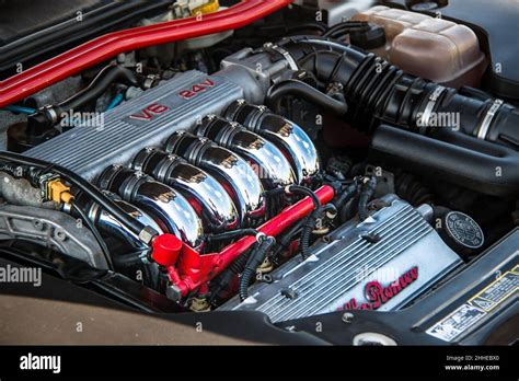 An Alfa Romeo V6 Busso Engine Stock Photo Alamy