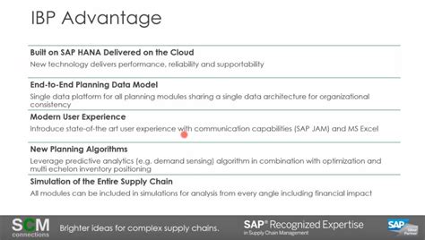 Sap Ibp Vs Sap Apo Comparison Sap Integrated Business Planning Training