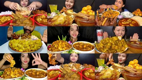 Asmr Eating Spicy Mutton Fat Curry🔥mutton Currychicken Curryegg