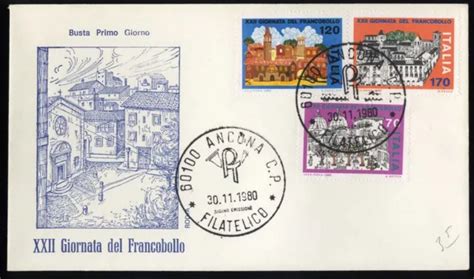 ITALIA 1980 FDC RODIA GIORNATA DEL FRANCOBOLLO Busta Primo Giorno