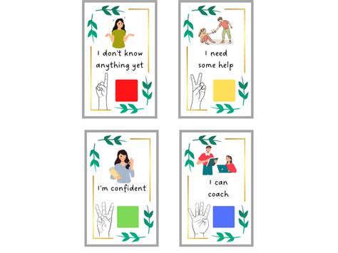 Self Assessment Cards Teaching Resources