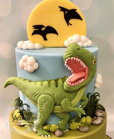 Dinosaur Cake Kuchen Kindergeburtstag T Rex Kuchen Kindergeburtstag