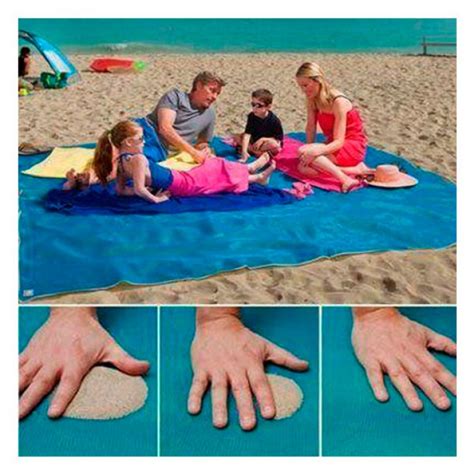 Пляжная подстилка для пляжа анти песок Originalsize Sand Free Mat 200* ...