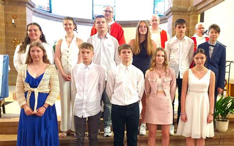 Gundershoffen Onze Jeunes Ont C L Br Leur Confirmation L Glise