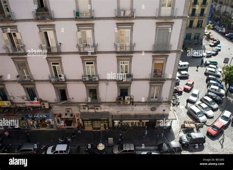 Corso Garibaldi Viewed From Above Naples Campania Italy Europe