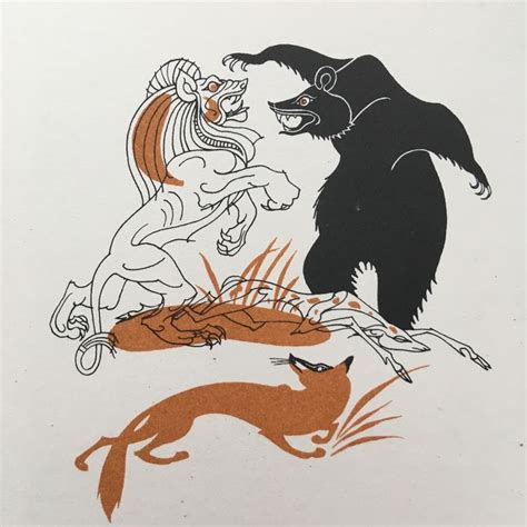 aesops fables illustré par langlaise Joan Kiddell Monroe en 1961