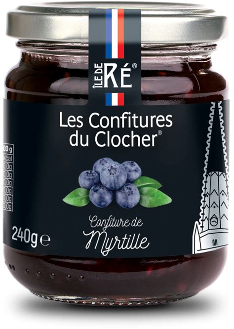 Confiture de Myrtille MYR Confitures Ile de Ré Les confitures du