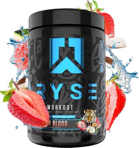 RYSE Up Supplements Project Blackout Pre Workout Pump Energy And