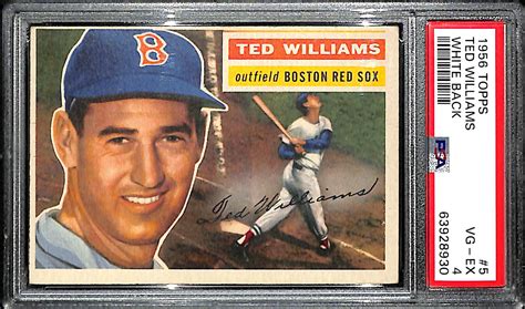 Lot Detail Ted Williams Lot Topps Psa Authentic