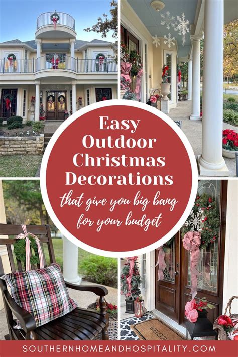 Easy Outdoor Christmas Decorations That Give You Big Bang For Your