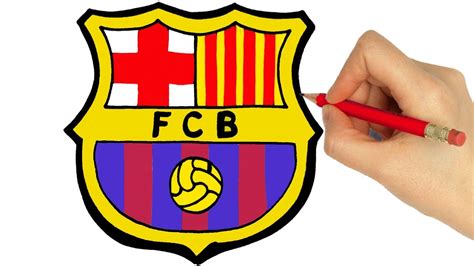 How To Draw Barcelona Logo Youtube