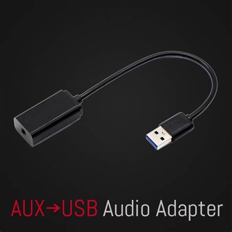 AUX input USB output adapter for OEM car stereo without AUX function