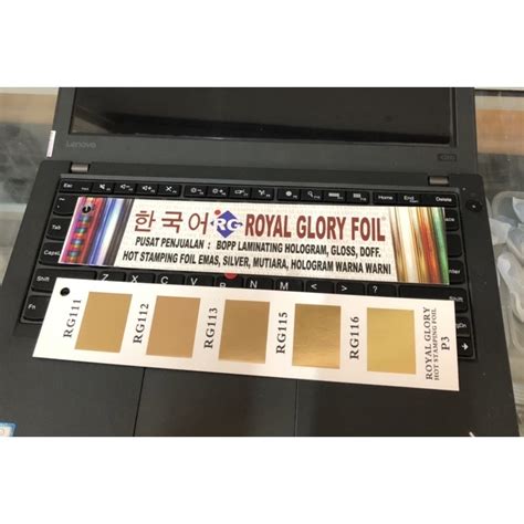 Jual KERTAS FOIL HOT STAMPING FOIL Hotprint Poly Emboss EMAS DOFT Shopee Indonesia