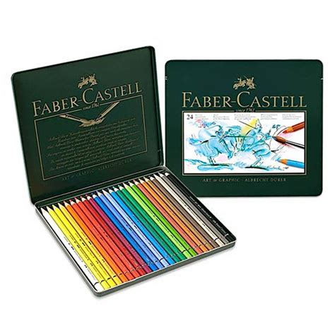 Faber Castell Albrecht Durer Watercolor Pencils Tin Set Of 24