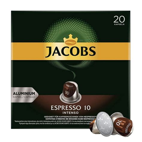 Jacobs Espresso 10 Intenso XL 20 Cápsulas para Nespresso por 5 85