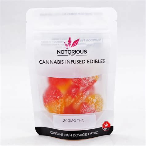 Notorious THC Peach Gummies 25mg 200MG Dank Bud Online