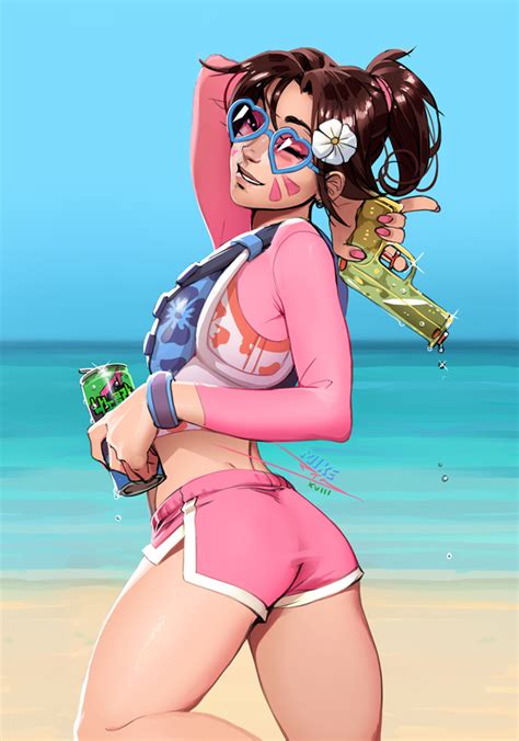 D Va And Waveracer D Va Overwatch And 1 More Drawn By Vashperado