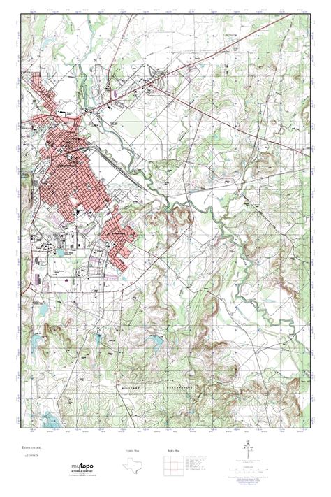 Mytopo Brownwood Texas Usgs Quad Topo Map